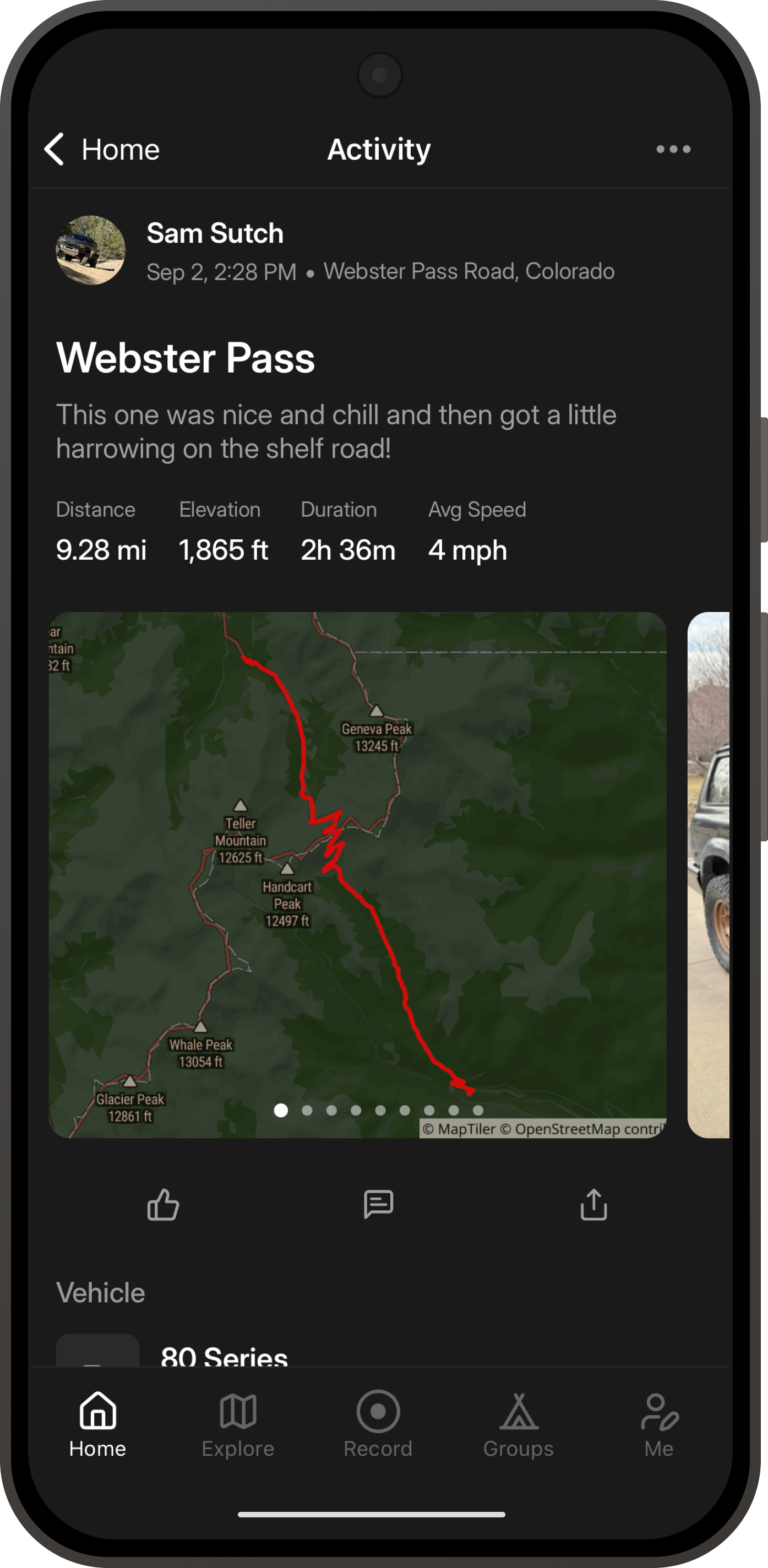 Roam app screenshot